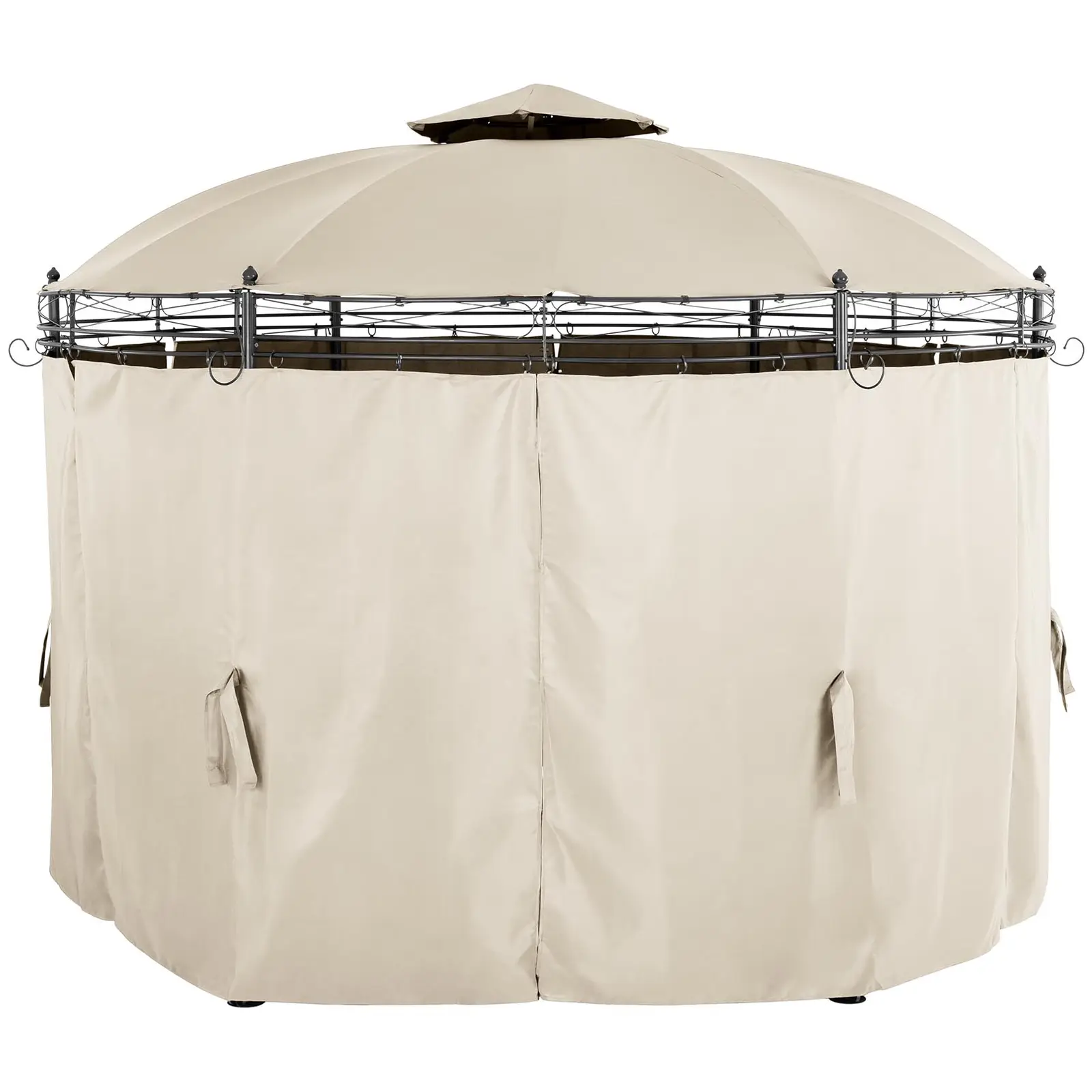 Round Gazebo - 3.5 m - 180 g/m² - cream