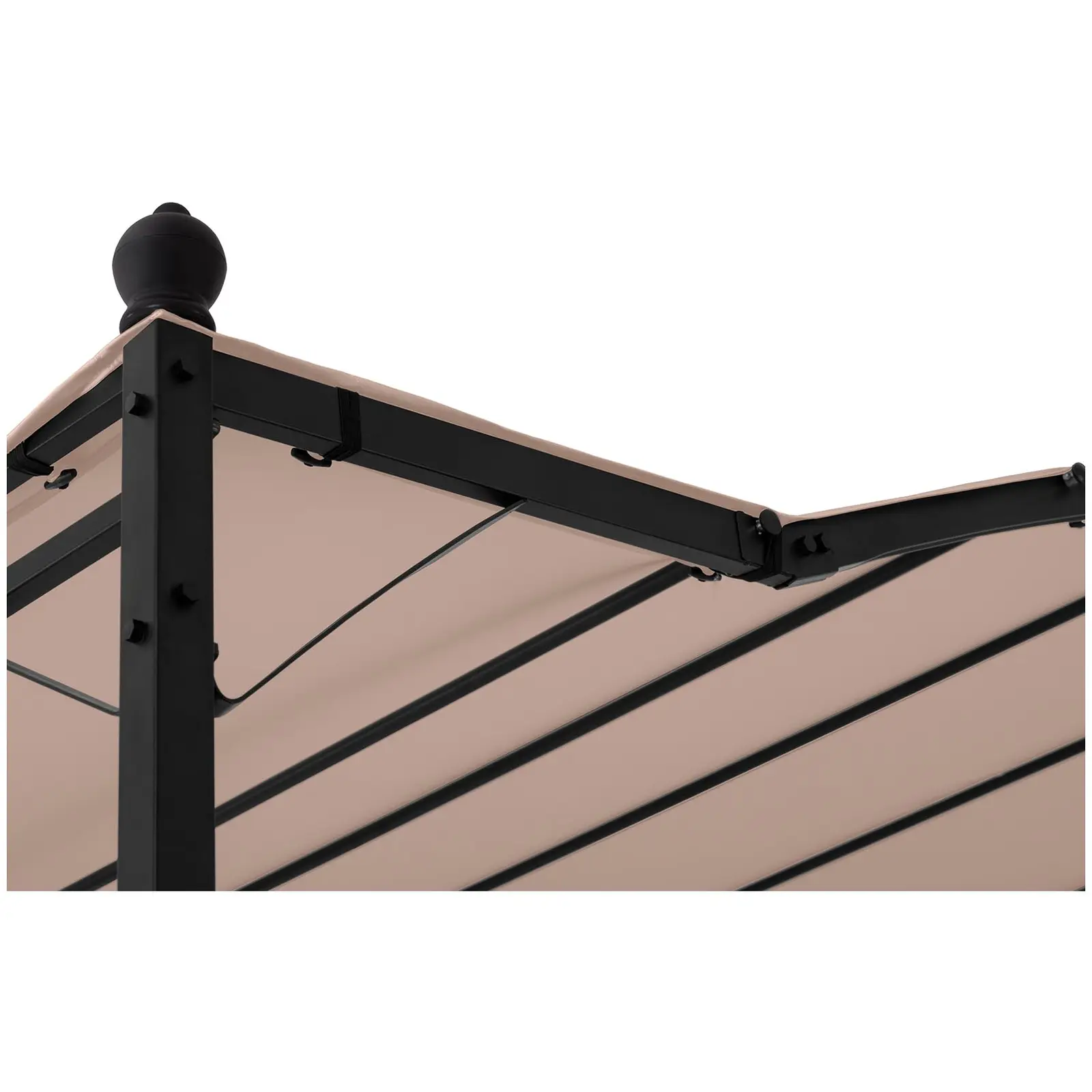 Frittstående markise - 2,6 x 3 m - beige (Rammemateriale: Pulverlakkert stål)
