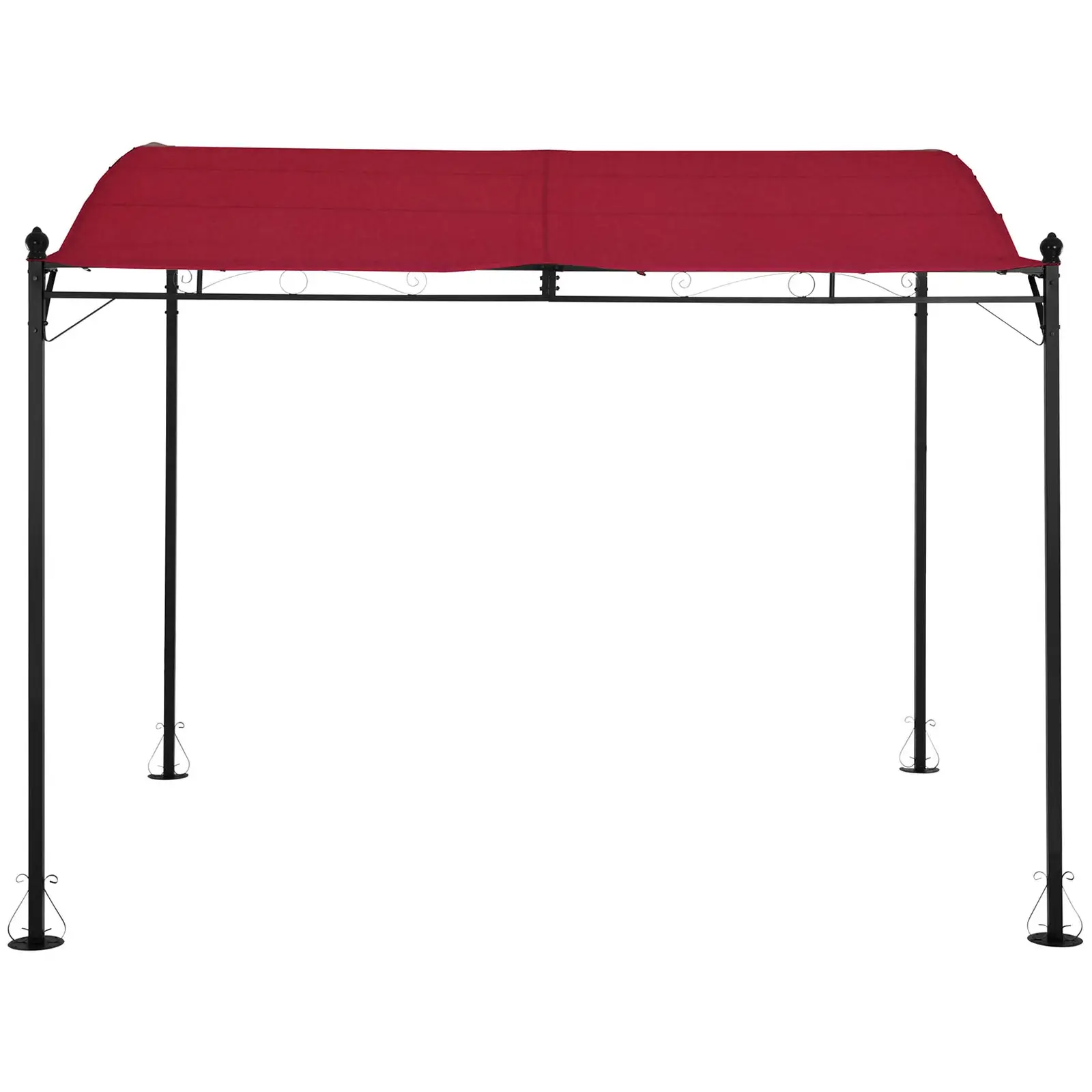 Pergola inclinée rouge vin - 2,6 x 3 m