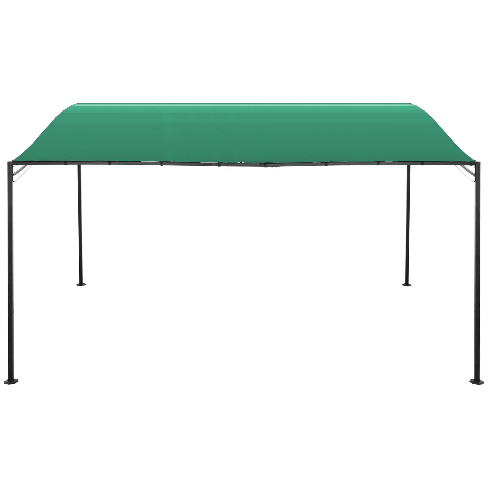 Anbaupavillon - 3 x 4 m - dunkelgrün (Material: Polyester)