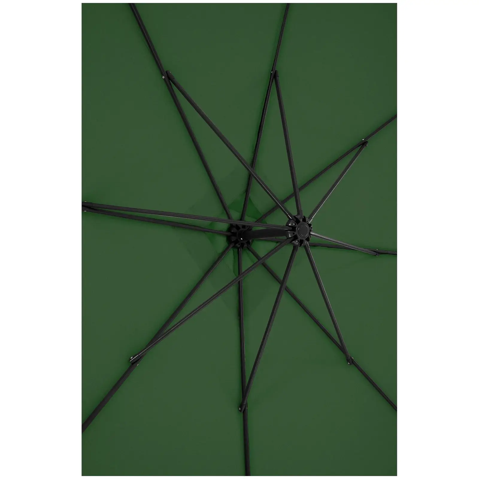 Seconda Mano Ombrellone da esterno - verde - quadrato - 250 x 250 cm - inclinabile