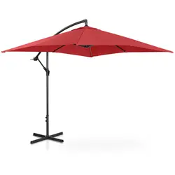 Aurinkovarjo - viininpunainen - suorakulmainen - 250 x 250 cm - kallistettava