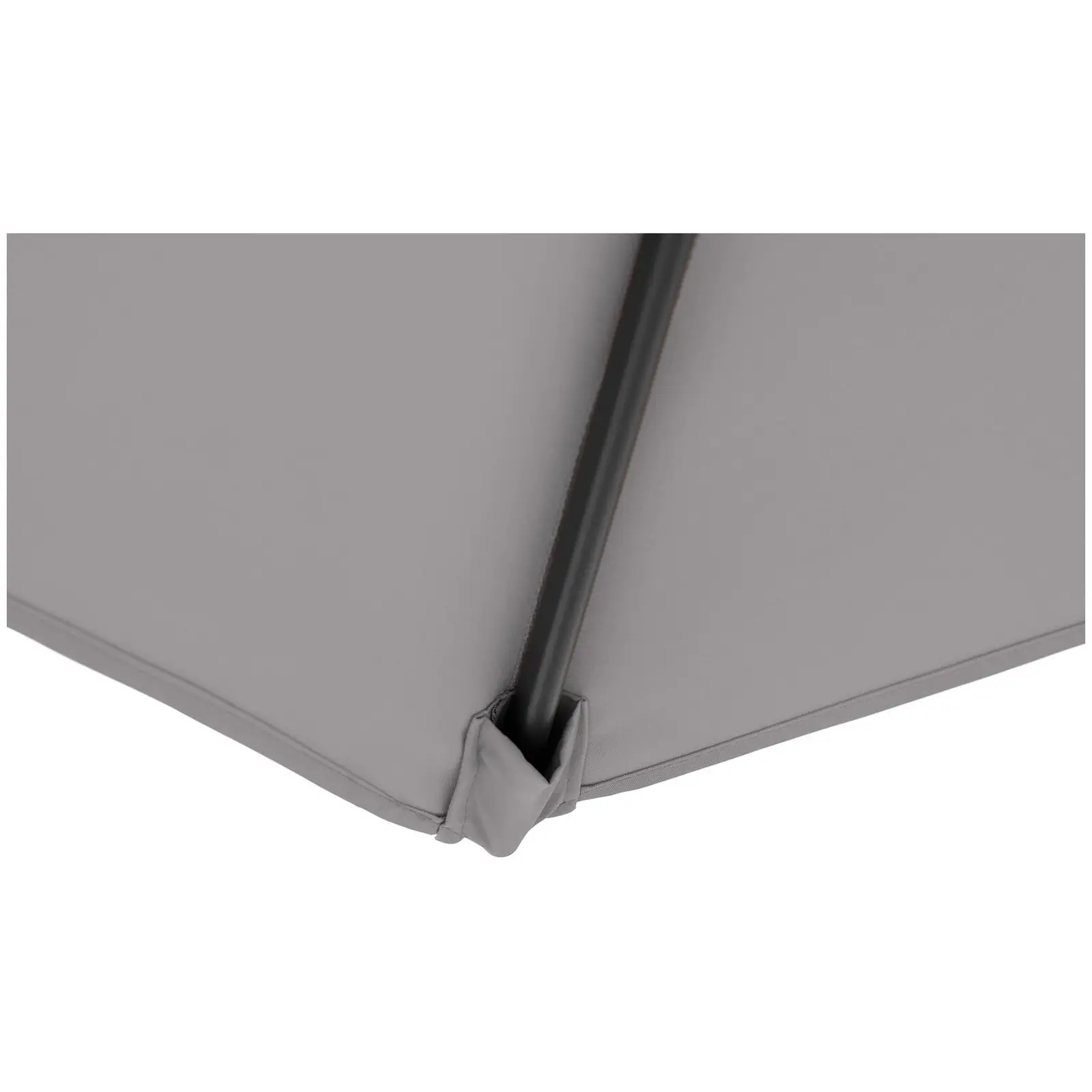 Ampelschirm - dunkelgrau - rechteckig - 250 x 250 cm - neigbar (Durchmesser Lamellen [mm]: 12X18)