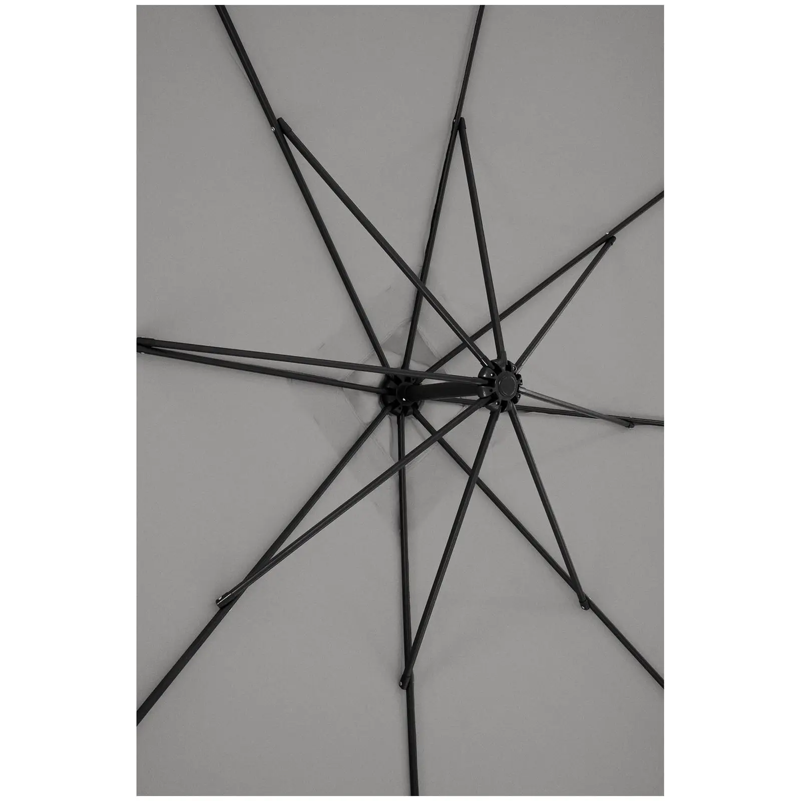Seconda Mano Ombrellone da esterno - grigio scuro - rettangolare - 250 x 250 cm - inclinabile
