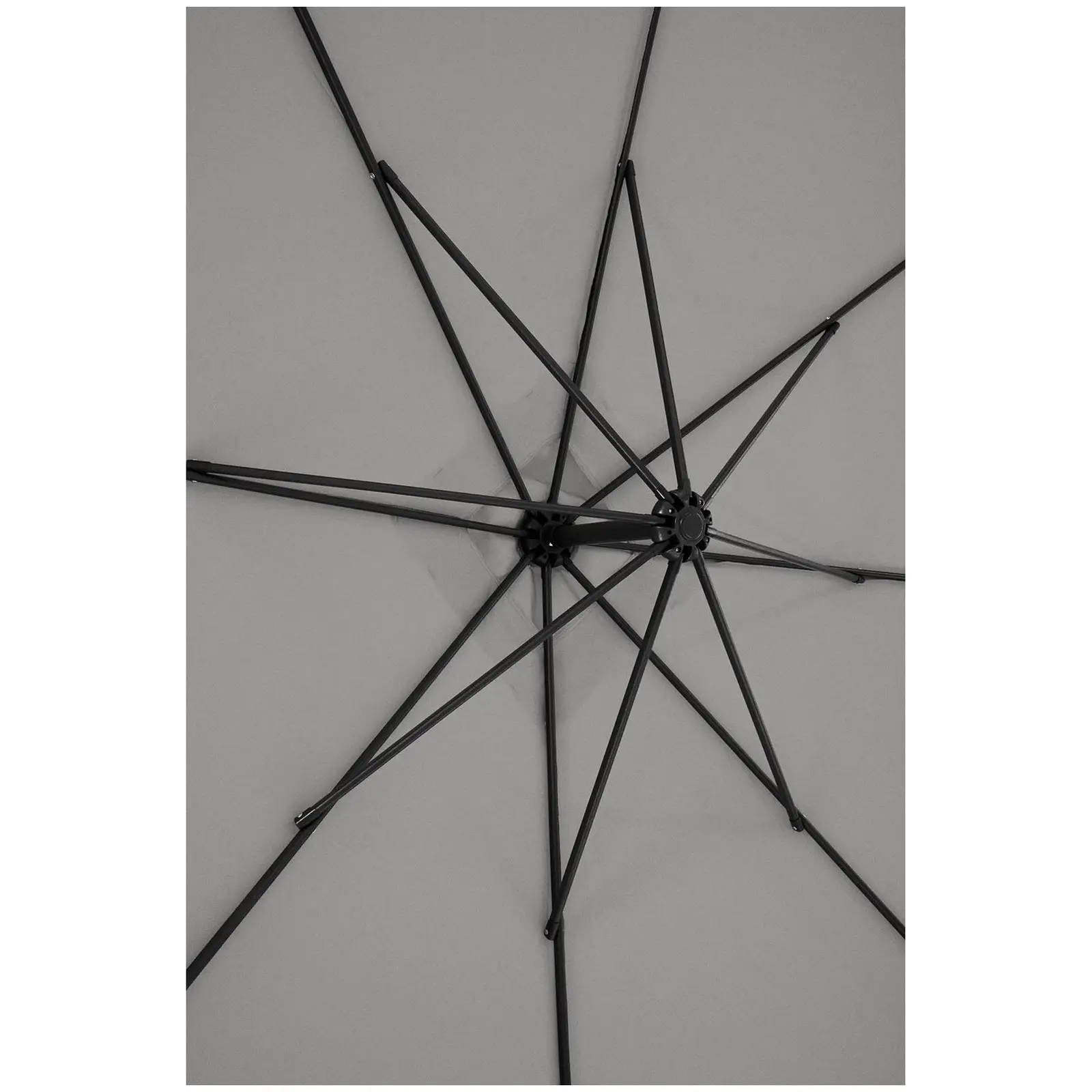 Ampelschirm - dunkelgrau - rechteckig - 250 x 250 cm - neigbar (UPF: 50+)
