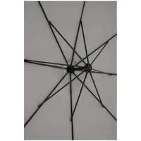 B-zboží Boční slunečník - tmavošedý - čtvercový - 250 x 250 cm - s náklonem