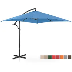 Aurinkovarjo - sininen - suorakulmainen - 250 x 250 cm - kallistettava
