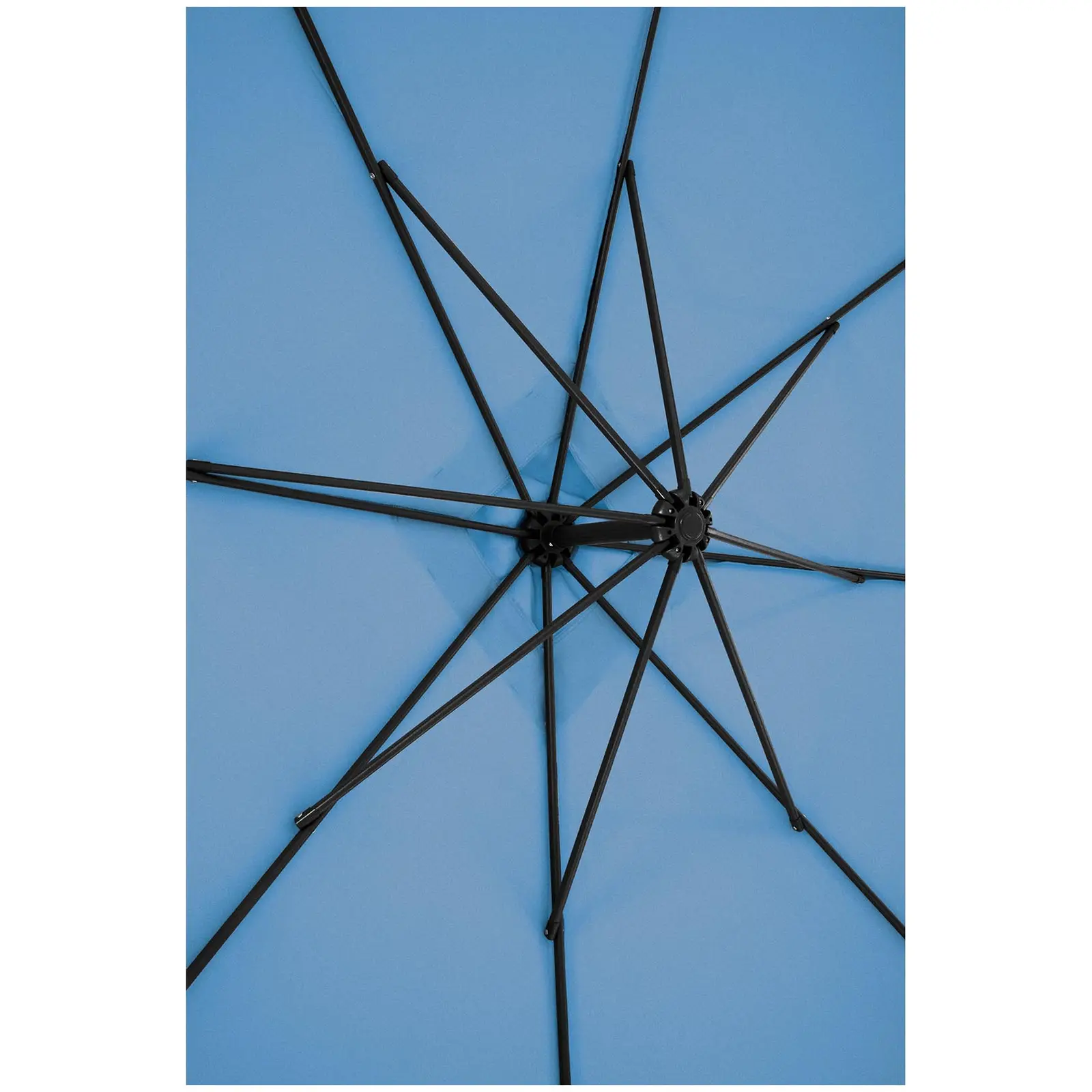 Parasol de jardin - bleu - carré - 250 x 250 cm - inclinable (Matériau(x) imperméable(s): Non)