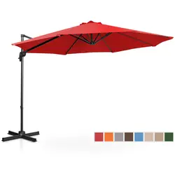 B-termék Lámpa formájú napernyő - piros - kerek - Ø 300 cm - forgatható