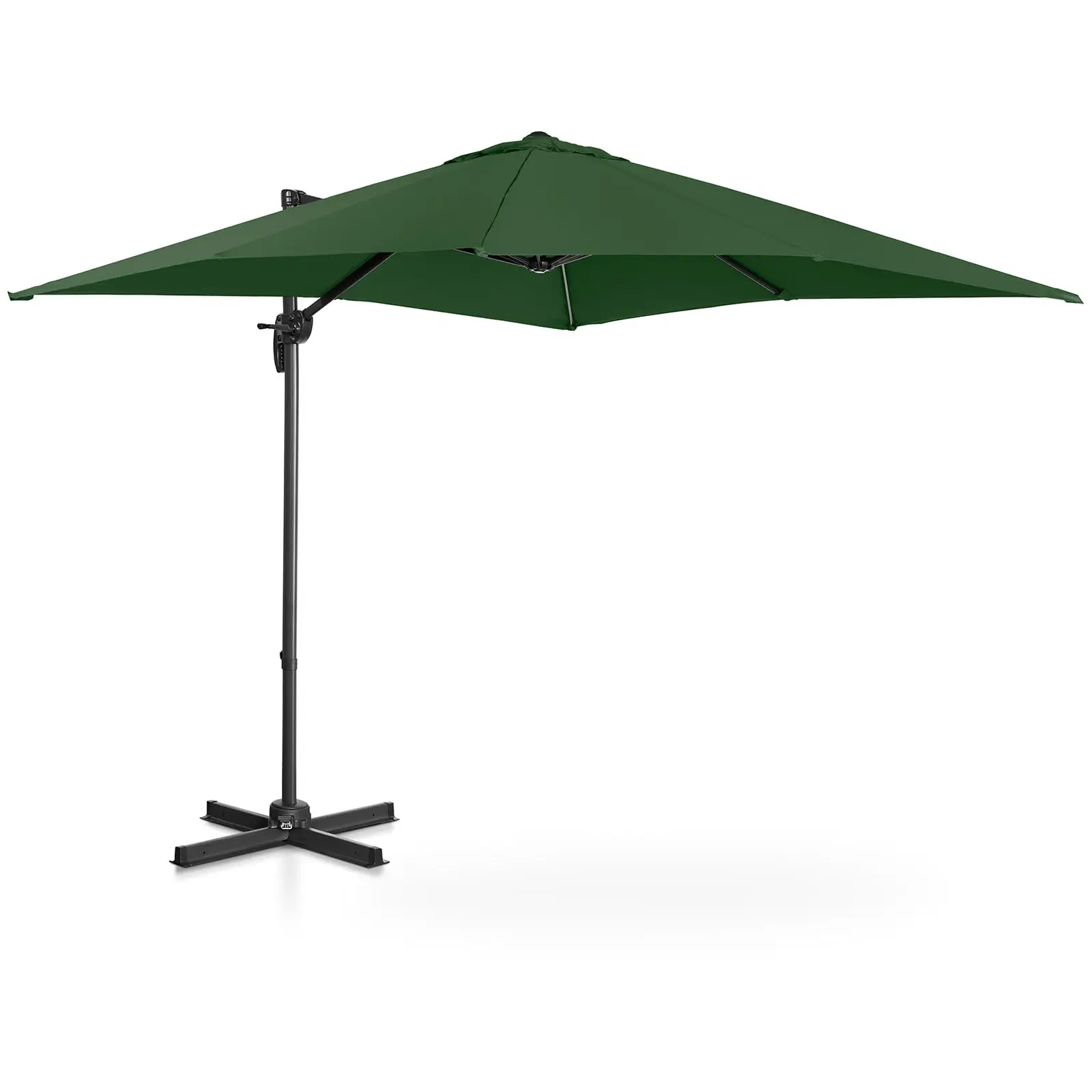Occasion Parasol de jardin - Vert - Carré - 250 x 250 cm - Pivotant