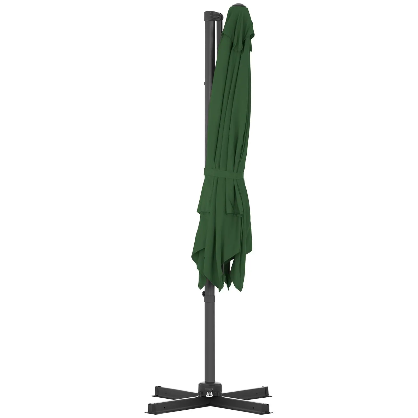 Parasol de jardin - Vert - Carré - 250 x 250 cm - Pivotant (Résistance UV: Oui)