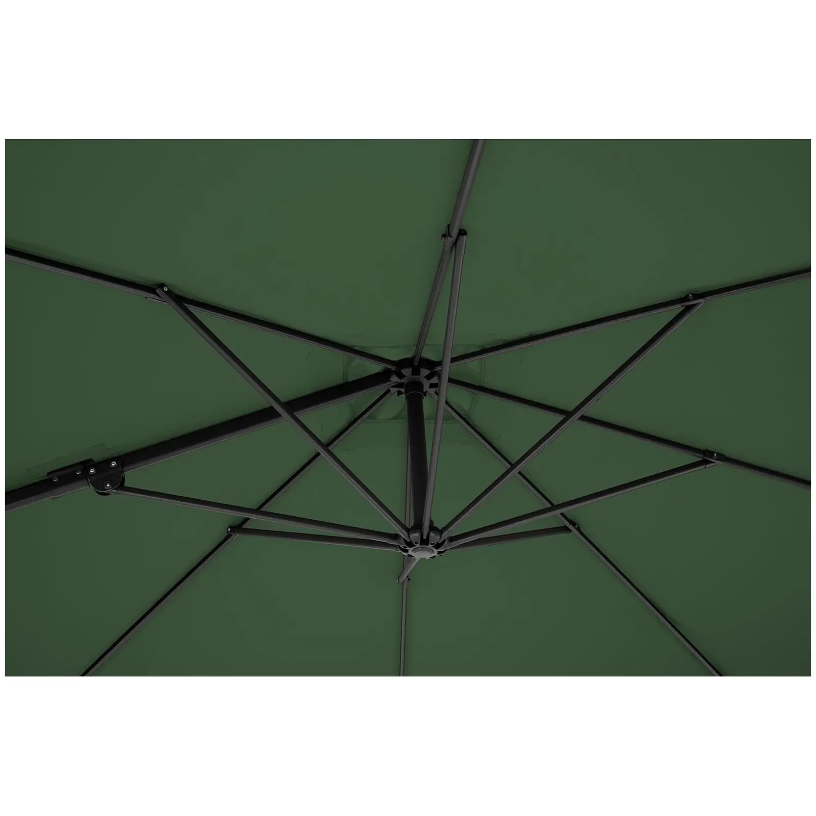 Andrahandssortering Hängparasoll - grönt - rund - Ø 250 cm - vridbar