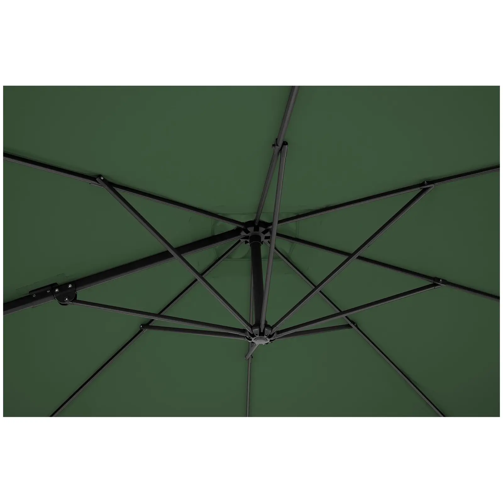 Parasol de jardin - Vert - Carré - 250 x 250 cm - Pivotant (Matériau(x) imperméable(s): Non)