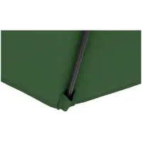 Sombrilla colgante - verde - cuadrada - 250 x 250 cm - giratoria