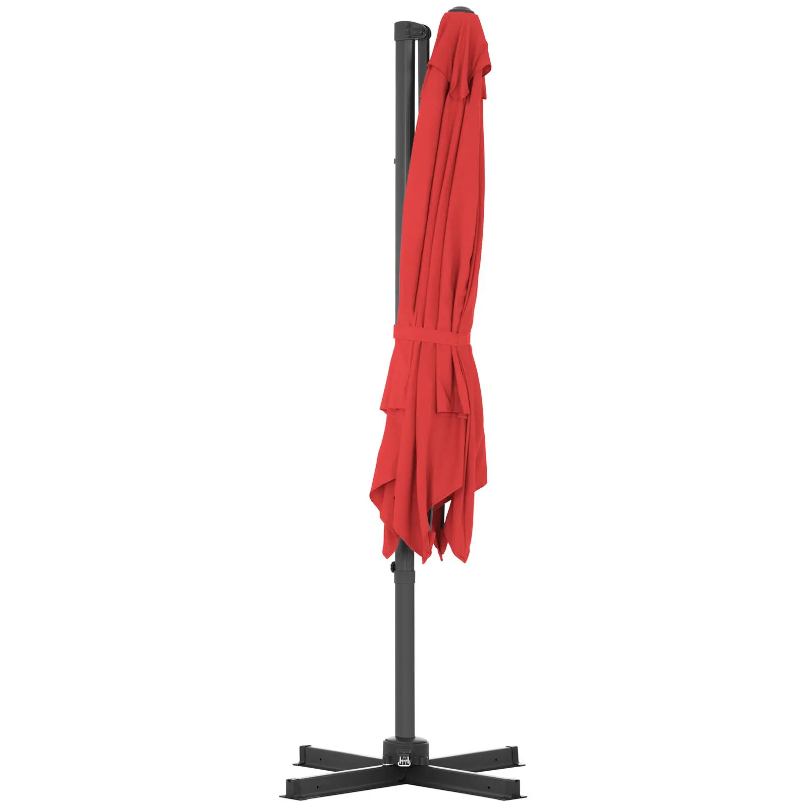 Factory second Hanging Parasol - red - square - 250 x 250 cm - rotatable