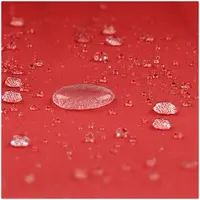 Sombrilla colgante - roja - cuadrada - 250 x 250 cm - giratoria