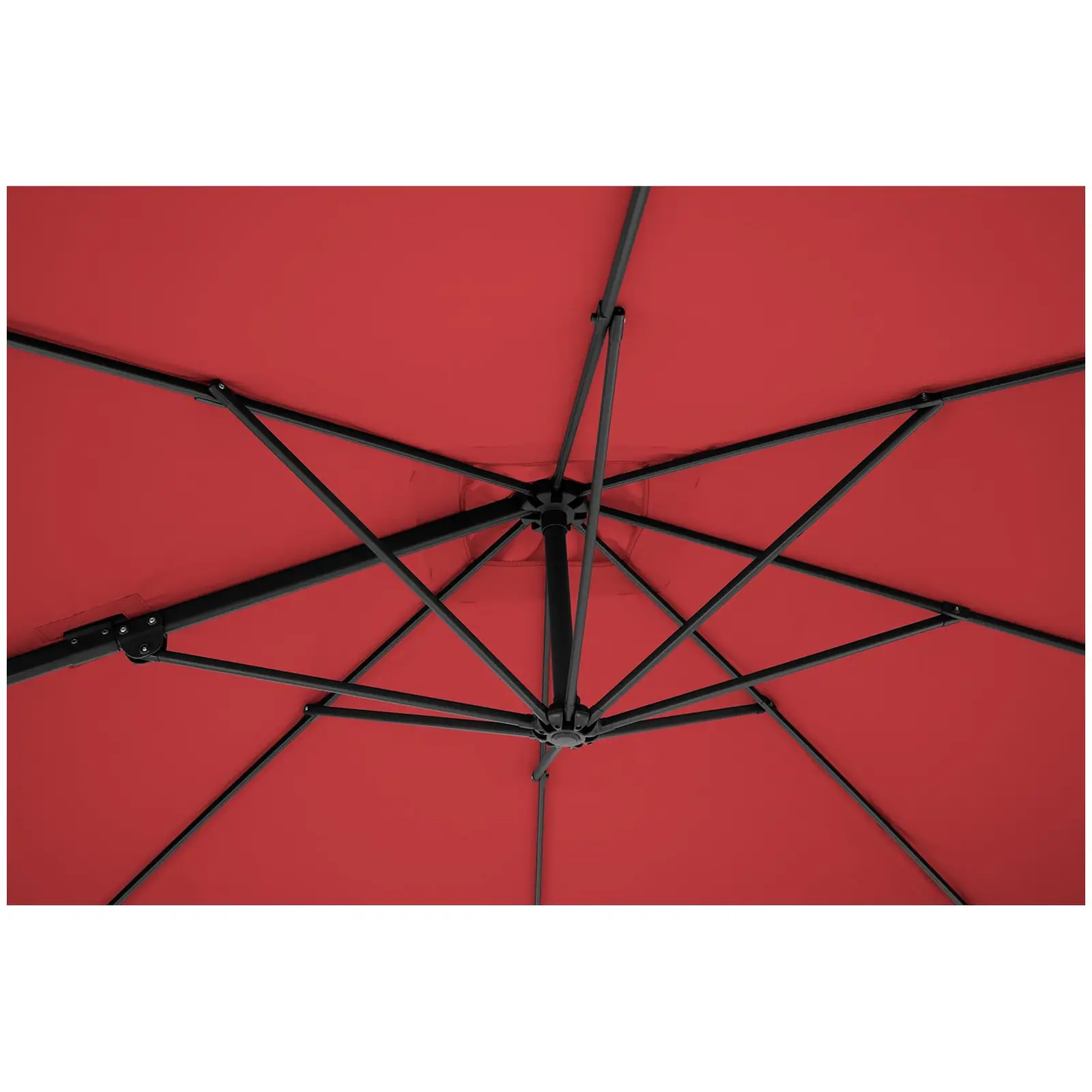 Factory second Hanging Parasol - bordeaux - square - 250 x 250 cm - rotatable