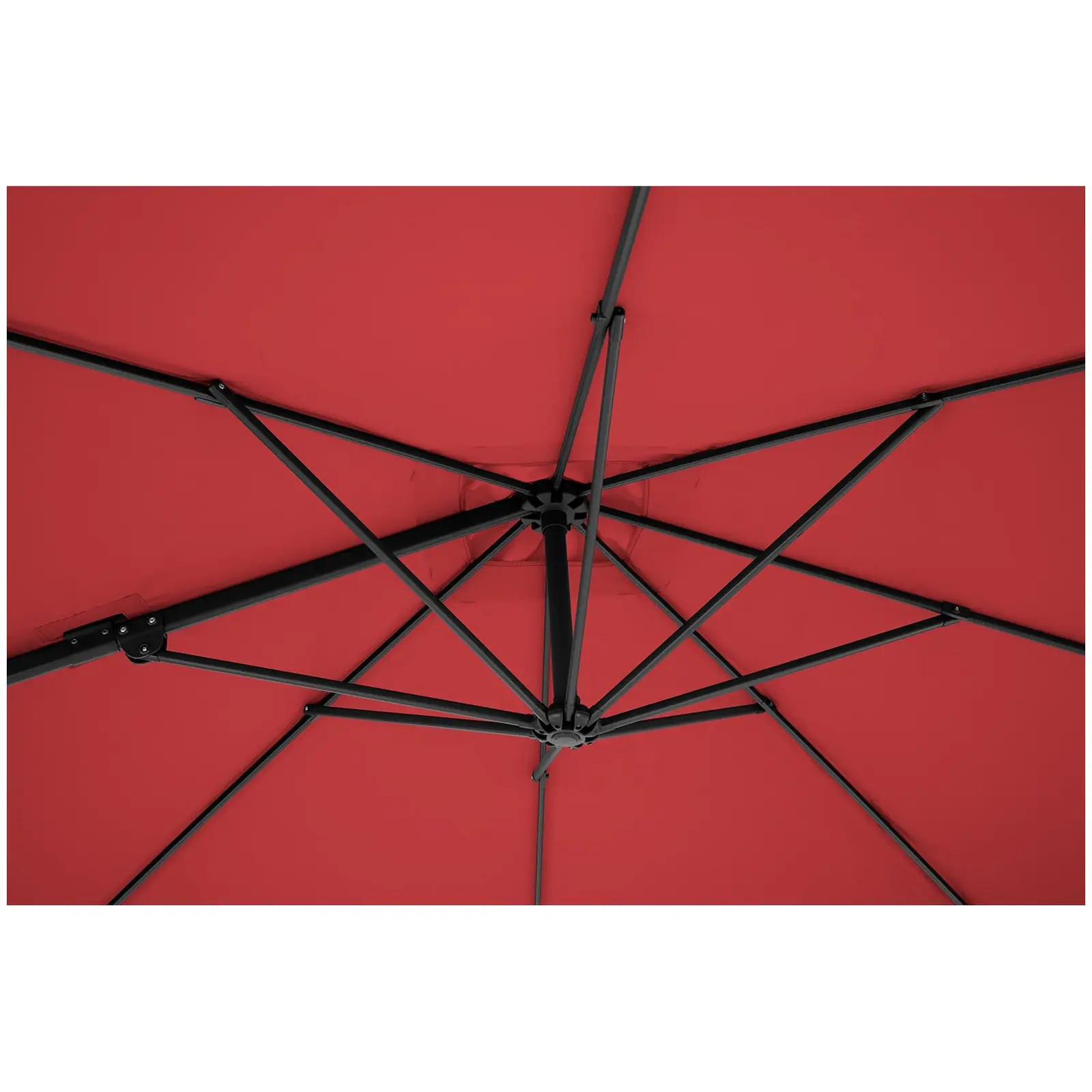 Andrahandssortering Hängparasoll - bordeaux - rund - Ø 250 cm - vridbar