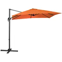 Lámpa formájú napernyő - narancssárga - szögletes - 250 x 250 cm - forgatható