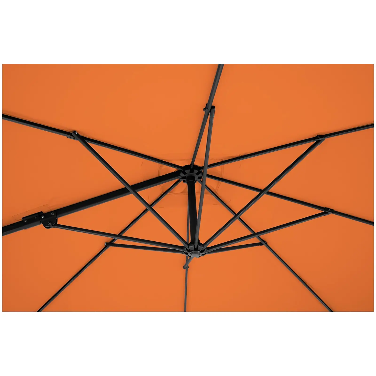 Lámpa formájú napernyő - narancssárga - szögletes - 250 x 250 cm - forgatható