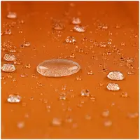 Sombrilla colgante - naranja - cuadrada - 250 x 250 cm - giratoria