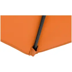 Hængeparasol - orange - firkantet - 250 cm i diameter - drejelig