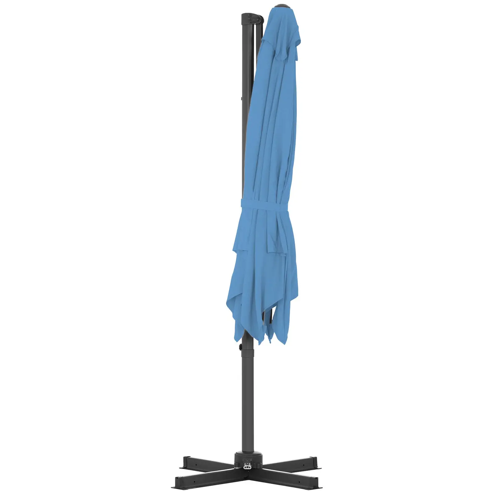 B-Ware Ampelschirm - blau - viereckig - 250 x 250 cm - drehbar