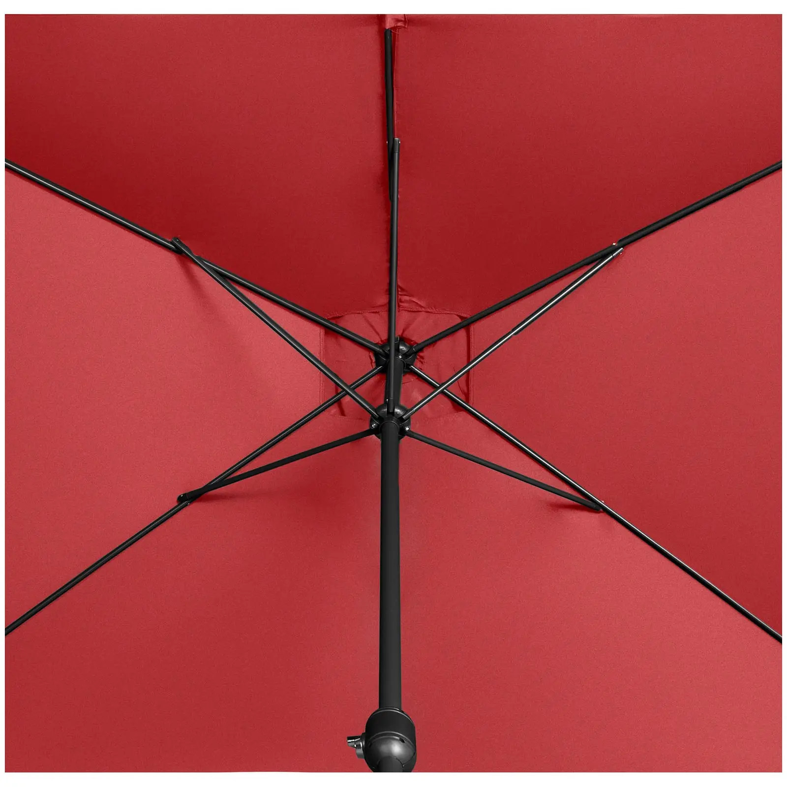B-varer Stor parasoll - burgunder - rektangulær - 200 x 300 cm