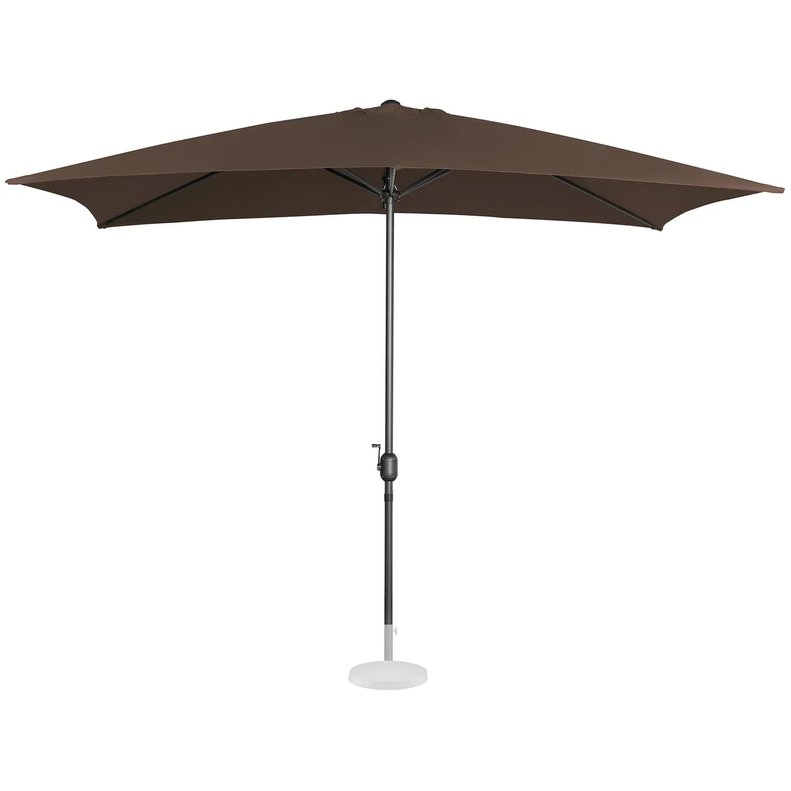 Factory second Large Outdoor Umbrella - brown - rectangular - 200 x 300 cm