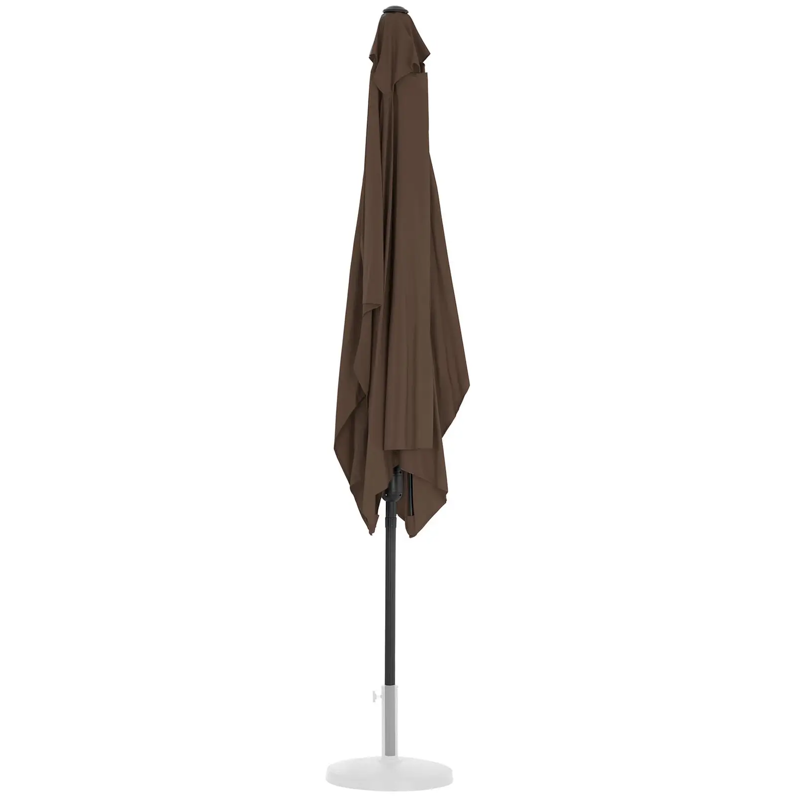 B-varer Stor parasoll - brun - rektangulær - 200 x 300 cm