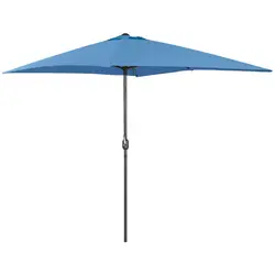 Outlet Parasol ogrodowy stojący - 200 x 300 cm - niebieski