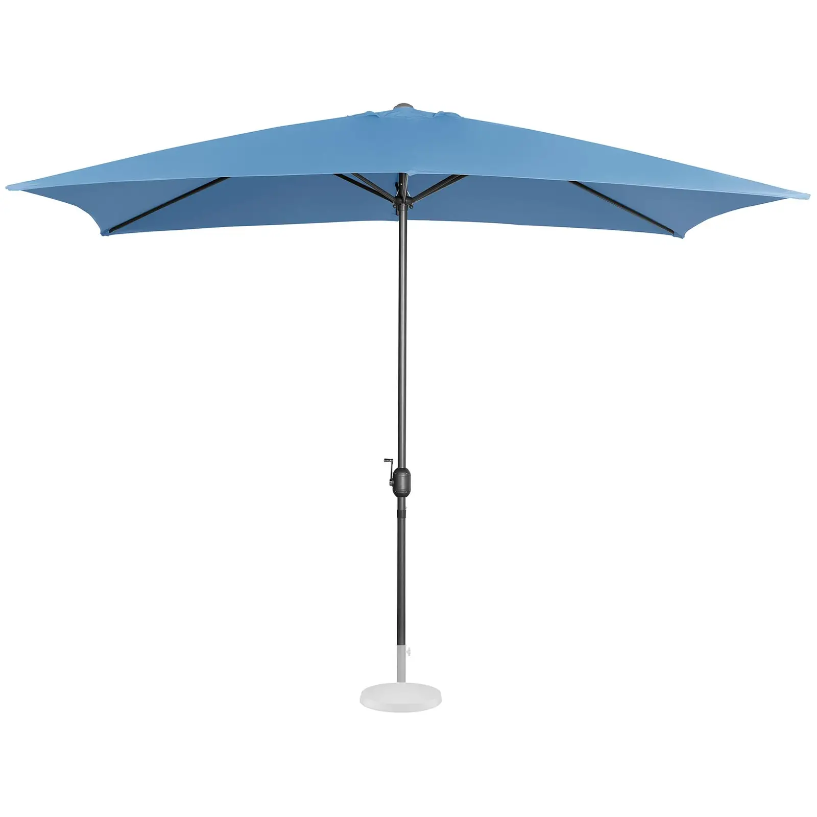 Outlet Parasol ogrodowy stojący - 200 x 300 cm - niebieski