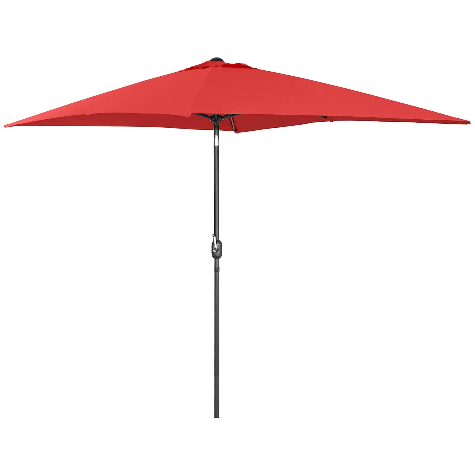 Factory second Large Outdoor Umbrella - red - rectangular - 200 x 300 cm - tiltable