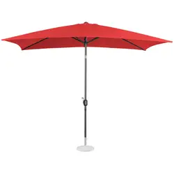 B-termék Nagy napernyő - piros - szögletes - 200 x 300 cm - dönthető