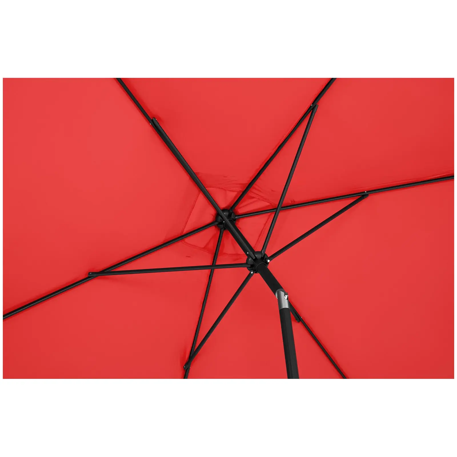 Outlet Parasol ogrodowy stojący - 200 x 300 cm - odchylany - czerwony