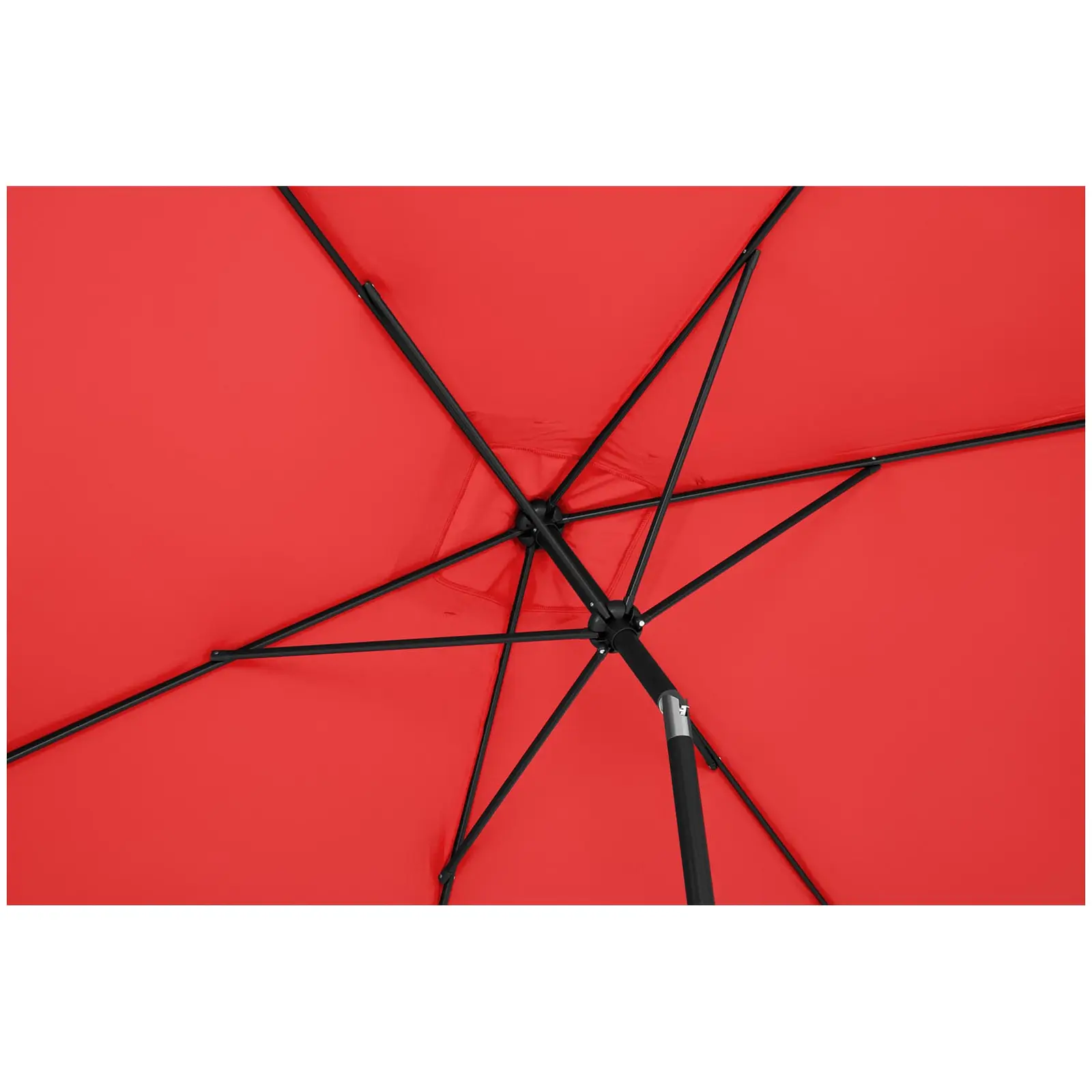 B-Ware Sonnenschirm groß - rot - rechteckig - 200 x 300 cm - neigbar