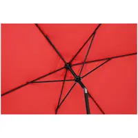 Brugt Parasol - rød - rektangulær - 200 x 300 cm - knæk-position
