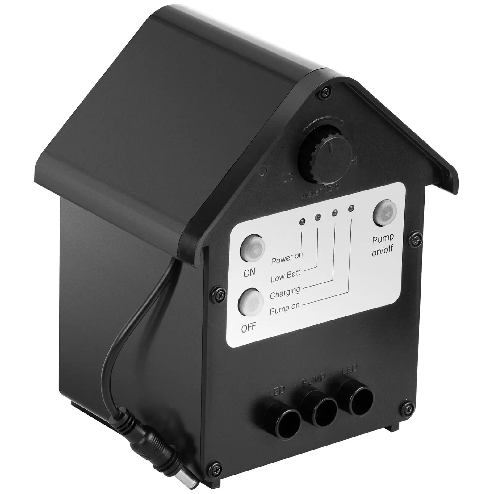 Pompe solaire pour bassin - 250 l/h - LED - Télécommande (Nombre de piles / batterie: 1)
