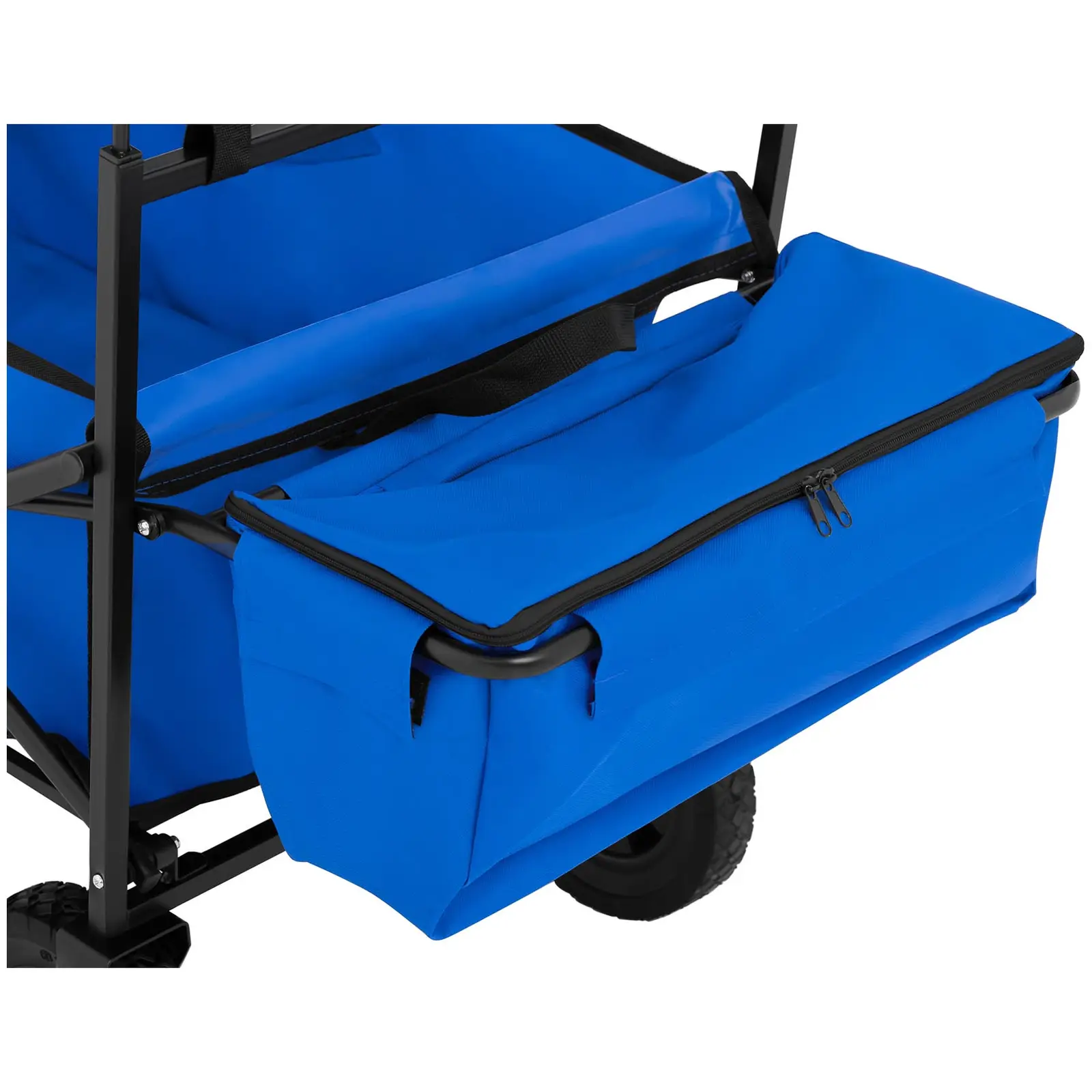 Skládací vozík se stříškou - modrý - 100kg