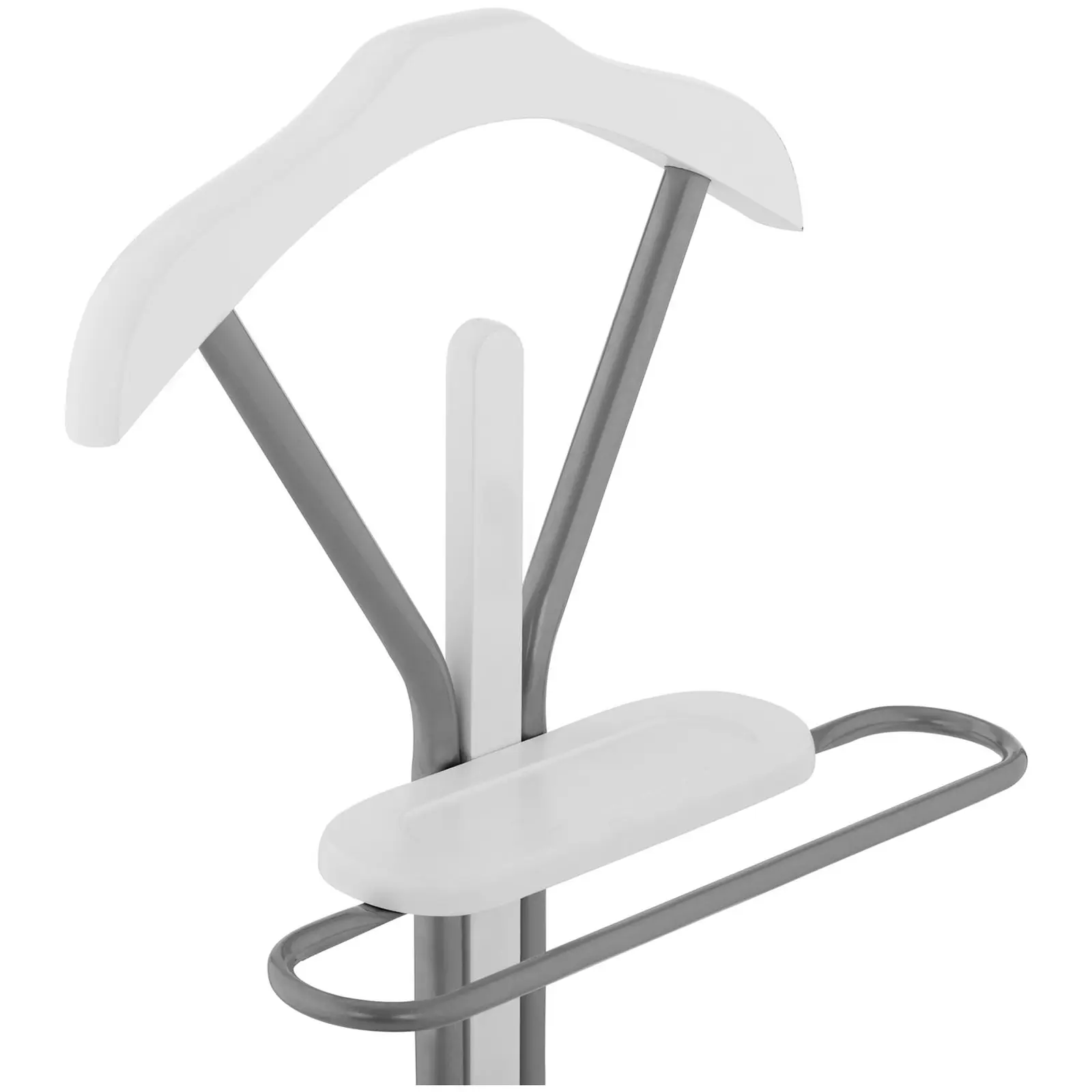 Clothes Valet Stand silver / white www.expondo.co.uk