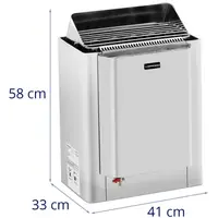Sauna heater - 11.5 kW - 30 tot 110 °C - met luchtbevochtiger