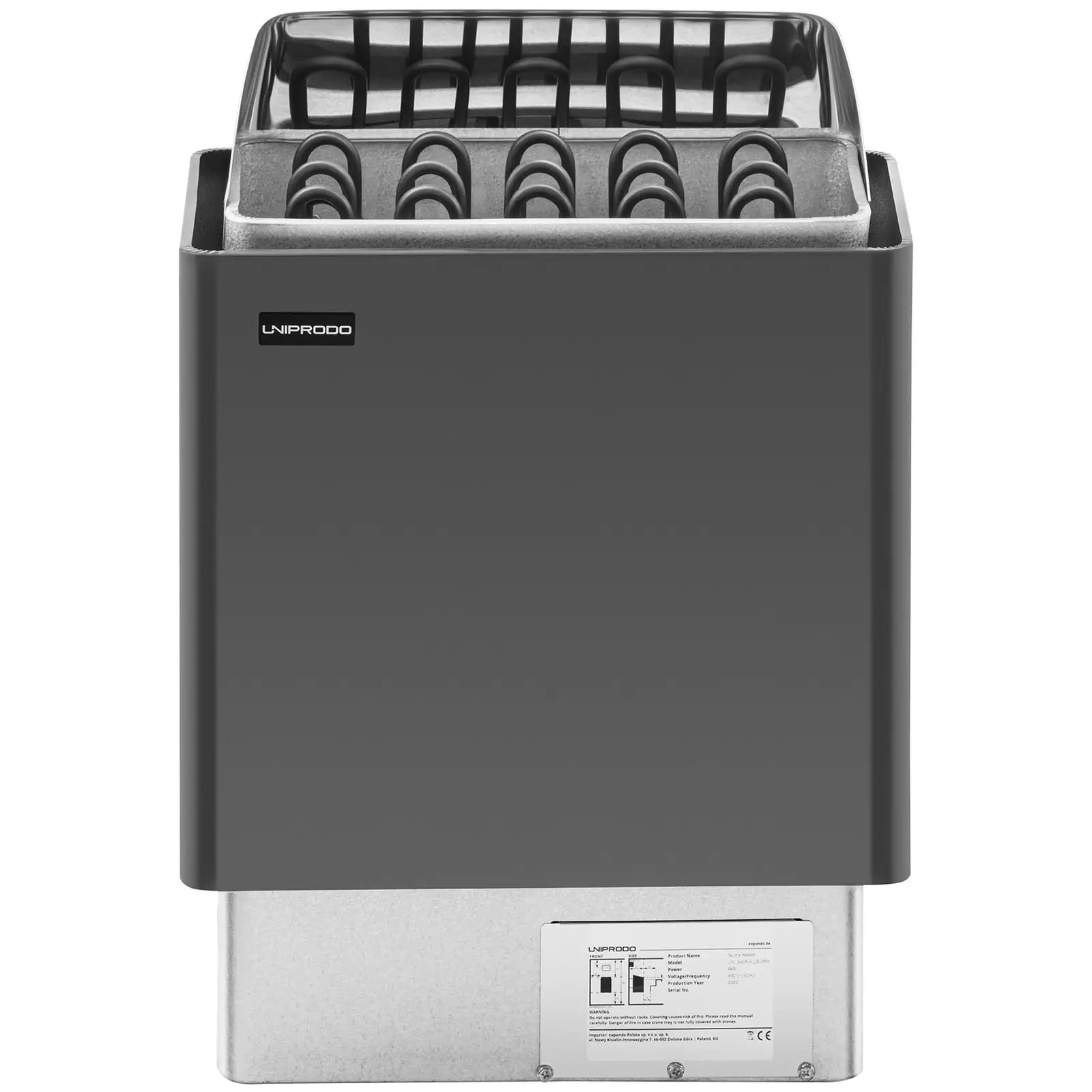 B-zboží Saunová kamna - 8 kW - 30 až 110 °C (Ochrana proti přehřátí: Ano)