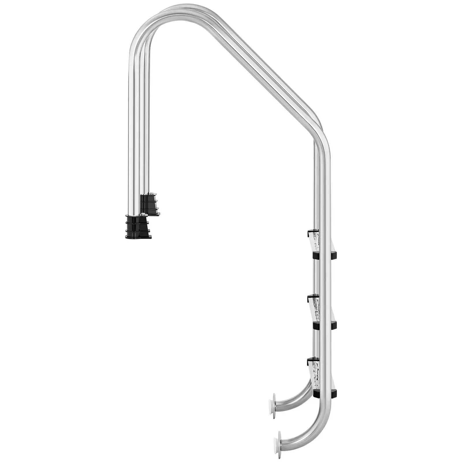 Poolleiter - 3 Stufen - weiter Holmbogen (Ladung max.: 150 kg)