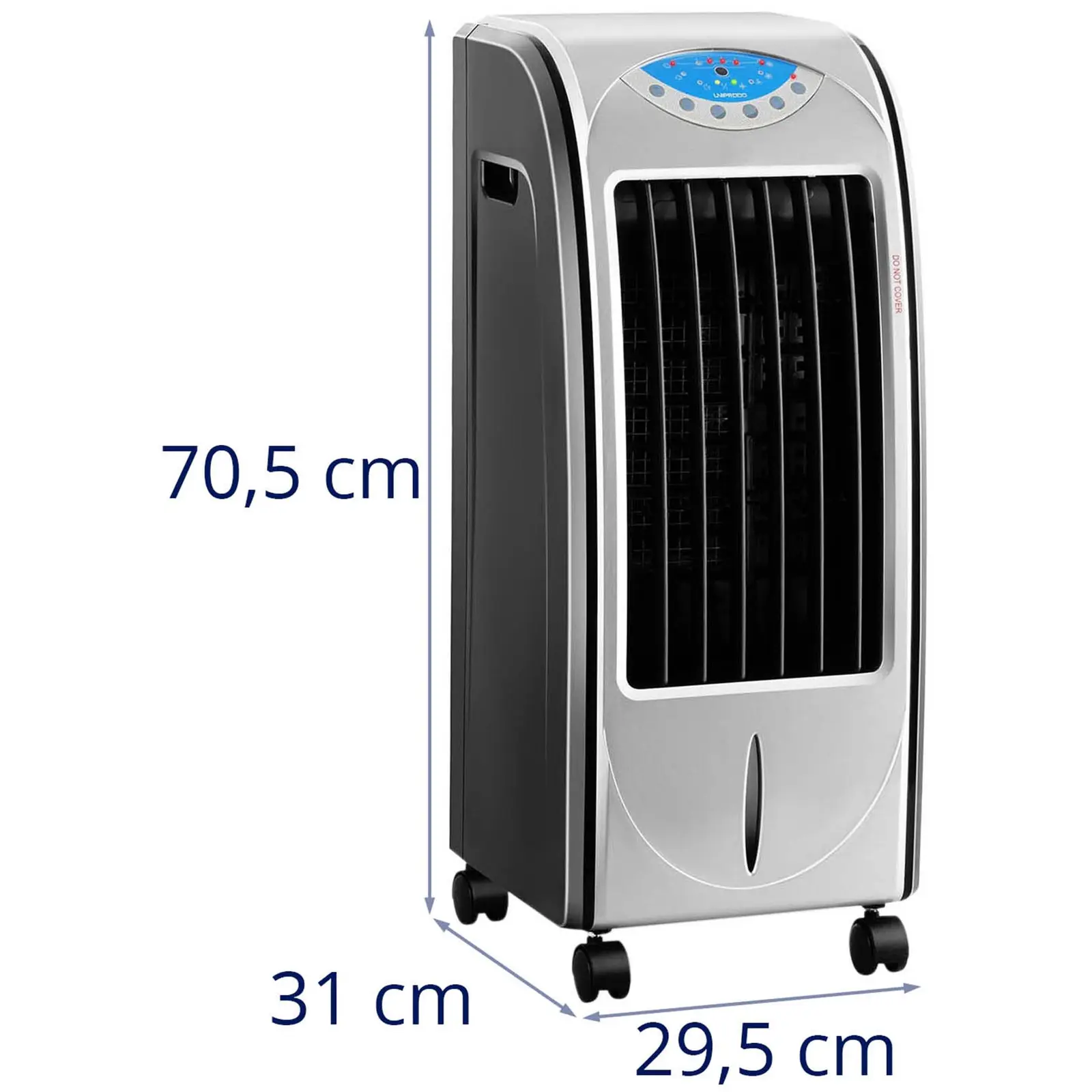 Rafraichisseur d'air évaporatif chauffant - 4en1 - Réservoir d'eau 6 L (Volume du réservoir d'eau: 6000 cm³)