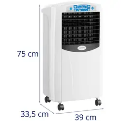 Rafraichisseur d'air évaporatif chauffant - 5en1 - Réservoir d'eau 6 L