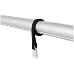 Upprullning poolskydd - 4,2 till 5,2 m - kan rullas - rostfritt stål - inkl. 8 band