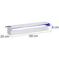 Beépíthető vízesés - 60 cm - LED világítás
