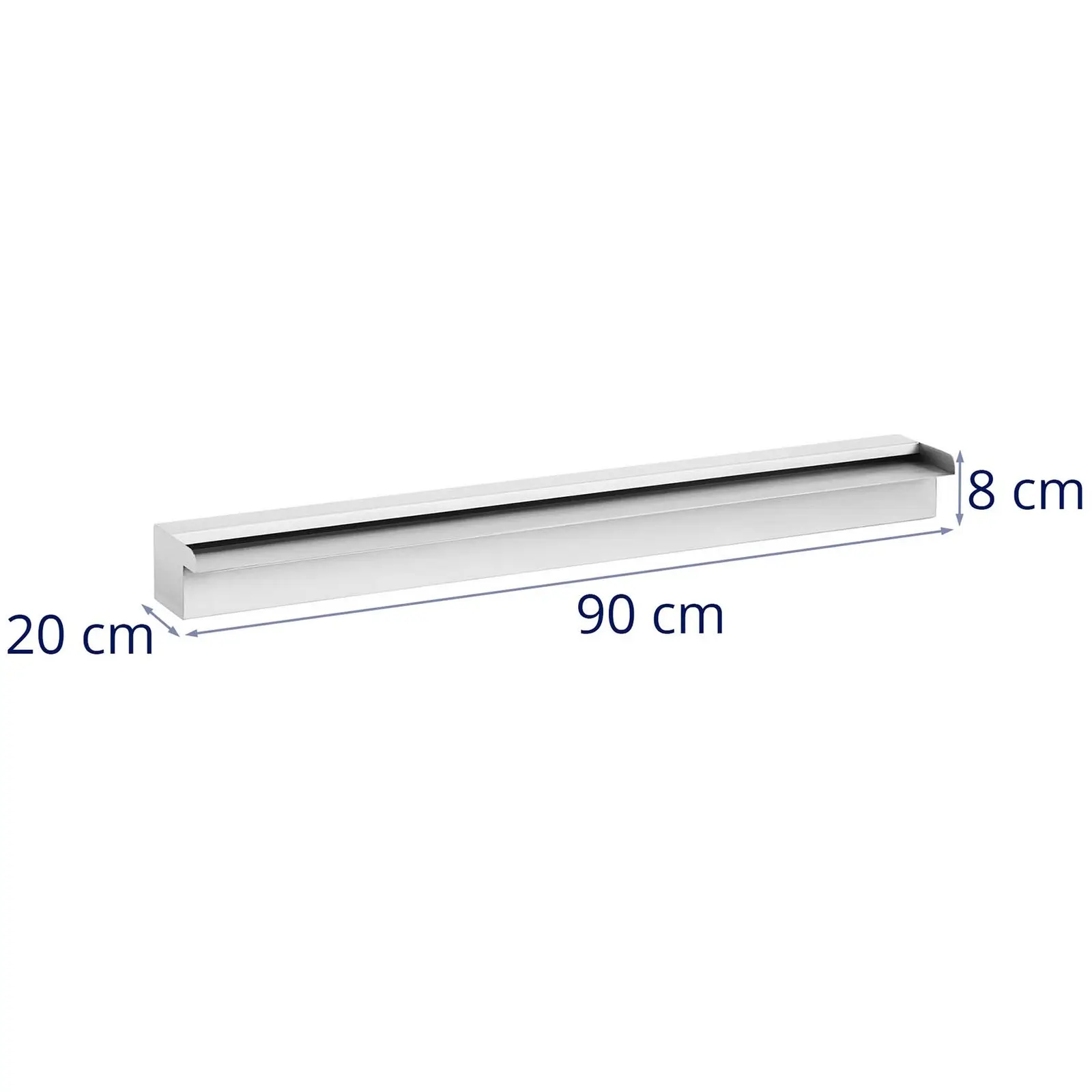 Wylewka wodospadowa - 90 cm - stal nierdzewna