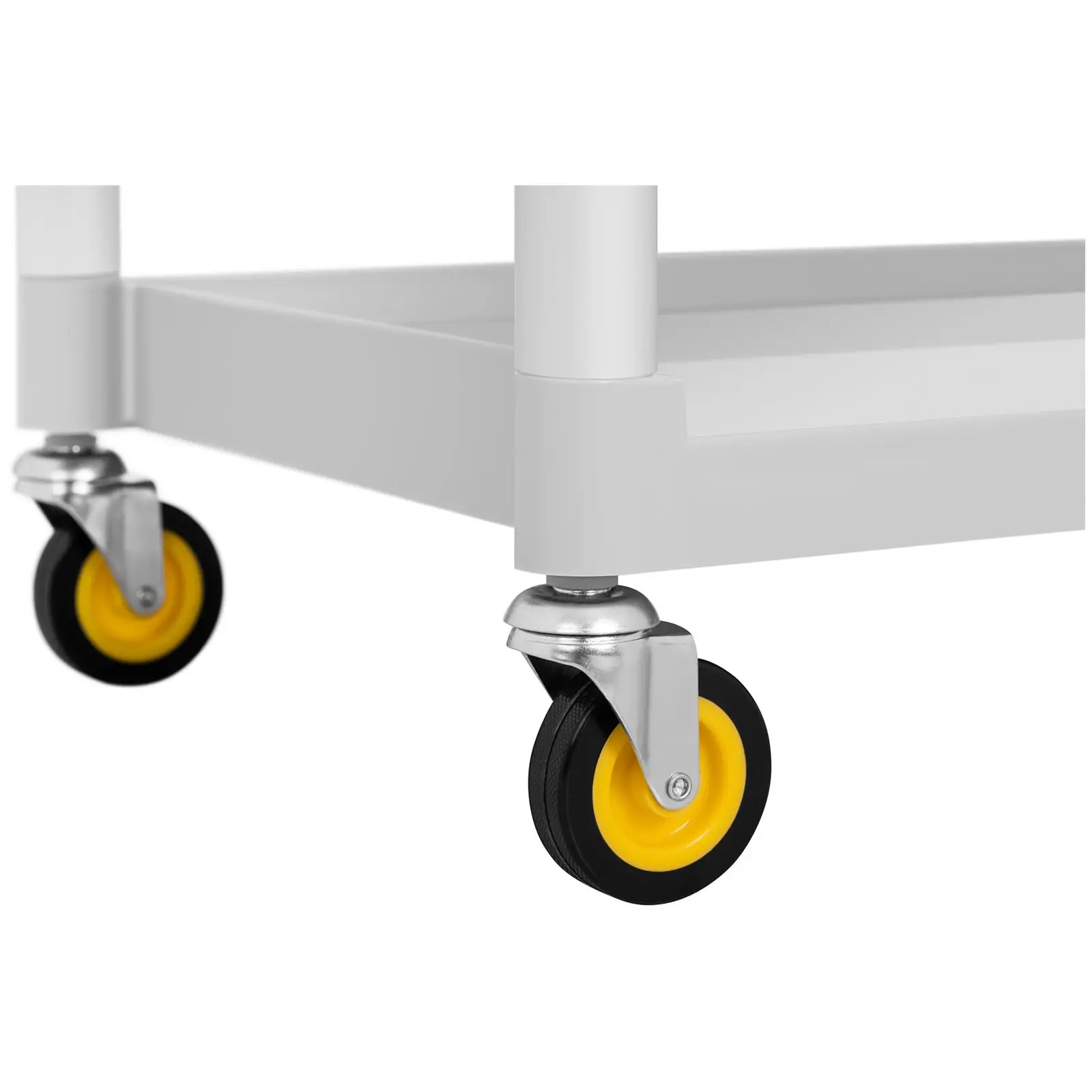Hotelový servírovací vozík - 150 kg - 2 nádoby (Počet koleček: 4 Pc)