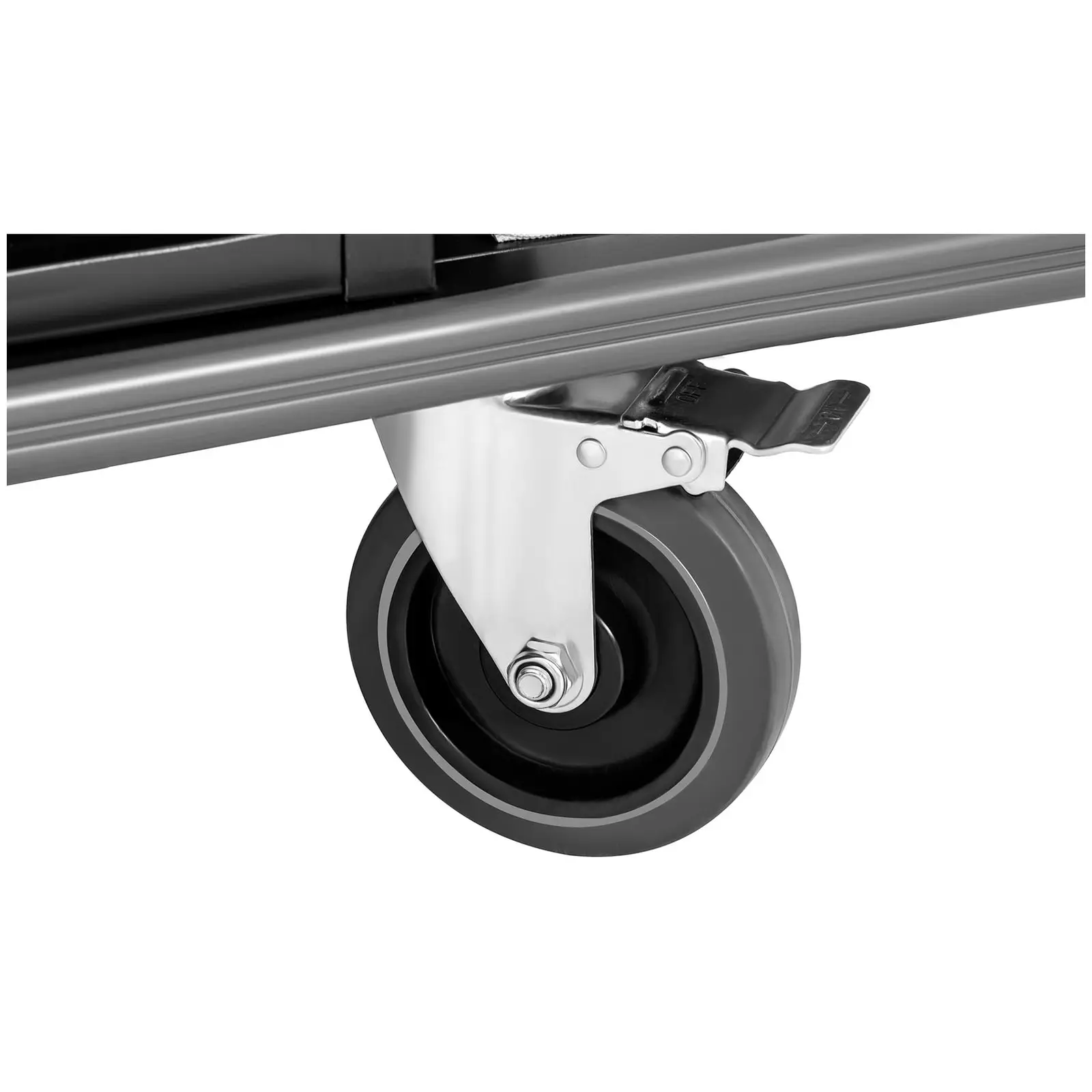 Hotelový úklidový vozík - 150 kg - 2 pytle na prádlo (Počet koleček: 4 Pc)